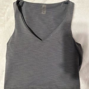 Beyond yoga grey crop top